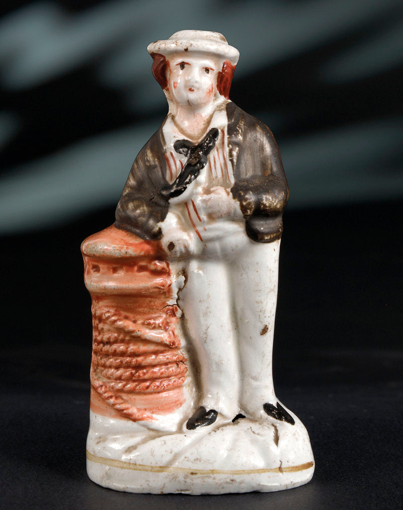 Detail of Earthenware figure of a sailor by unknown