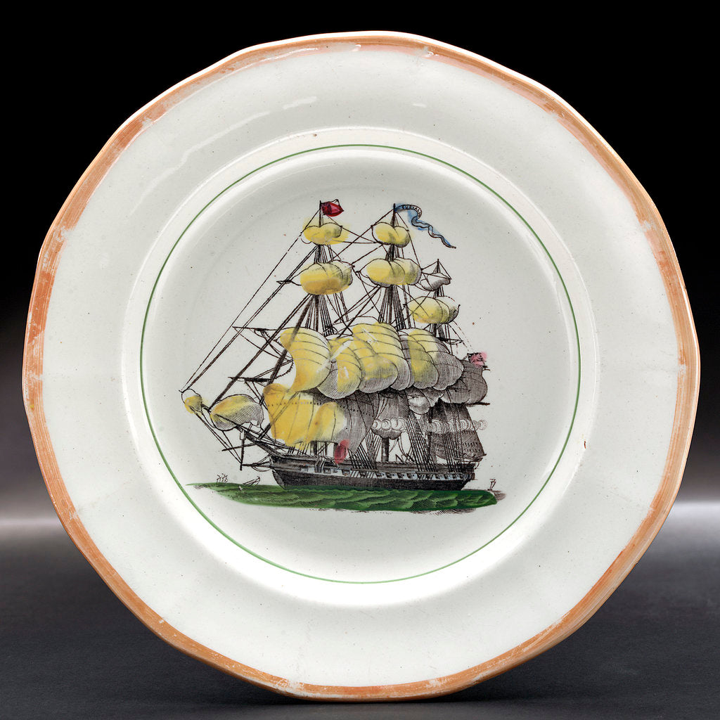 Detail of Earthernware plate by unknown