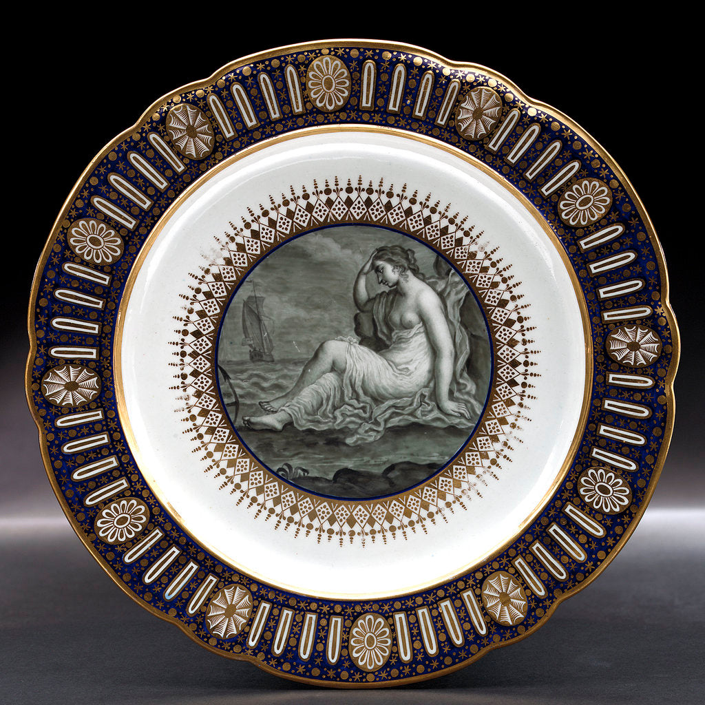 Detail of Dinner plate, part of a service belonging to HRH the Duke of Clarence, later William IV (1765-1837) by Thomas Flight