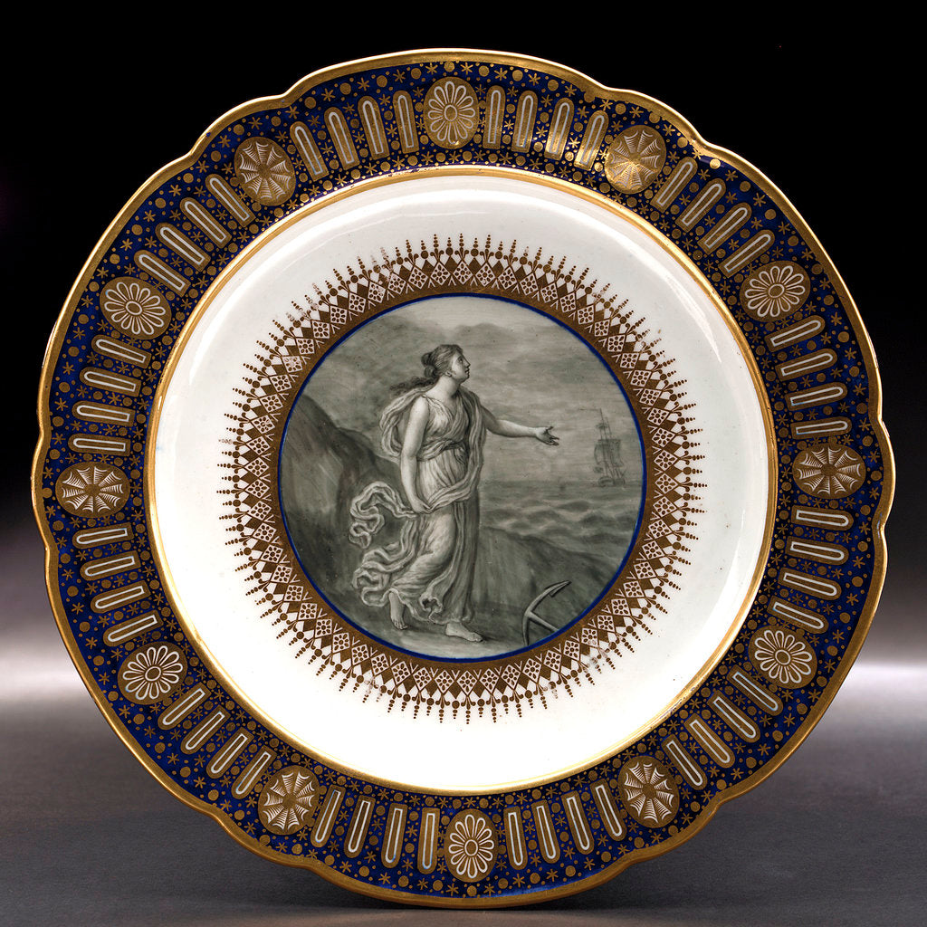 Detail of Dinner plate, part of a service belonging to HRH the Duke of Clarence, later William IV (1765-1837) by Thomas Flight