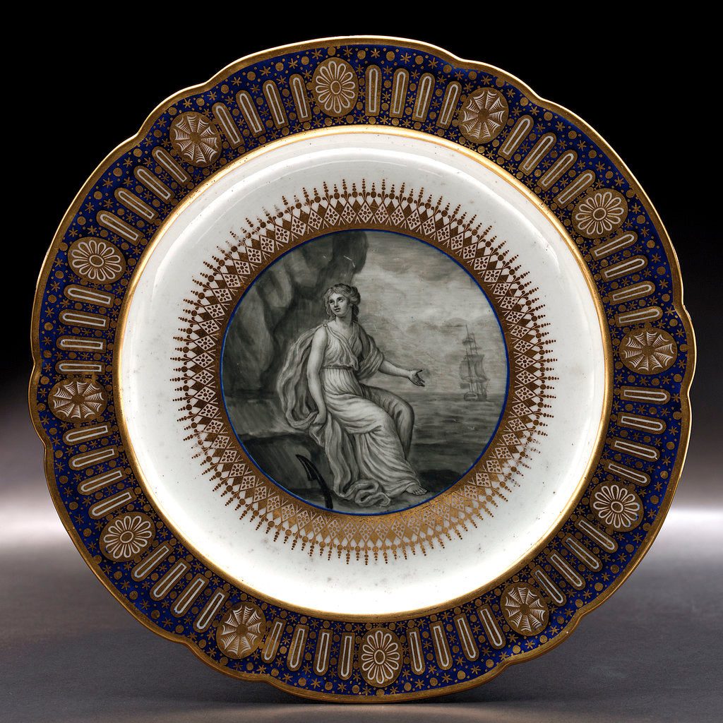 Detail of Dinner plate, part of a service belonging to HRH the Duke of Clarence, later William IV (1765-1837) by Thomas Flight