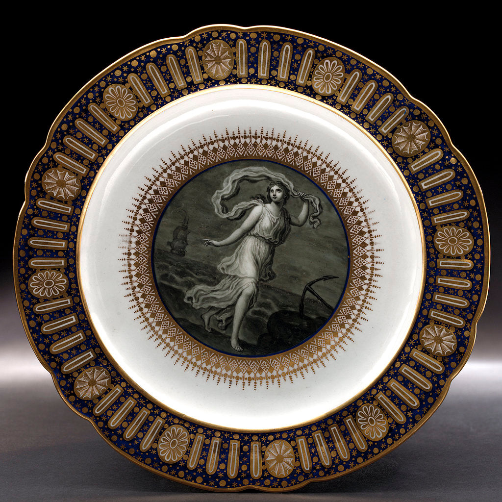 Detail of Dinner plate, part of a service belonging to HRH the Duke of Clarence, later William IV (1765-1837) by Thomas Flight