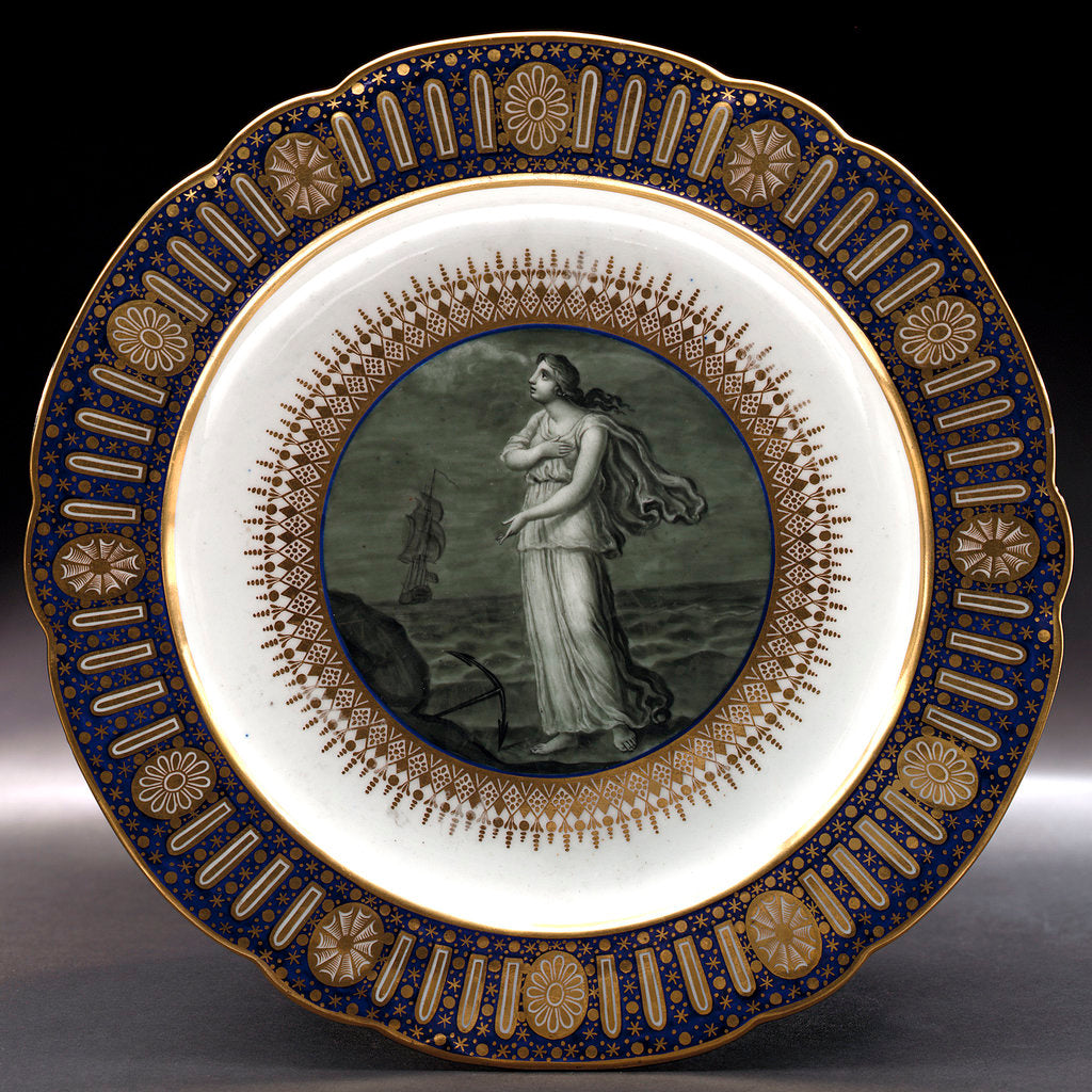 Detail of Dinner plate, part of a service belonging to HRH the Duke of Clarence, later William IV (1765-1837) by Thomas Flight