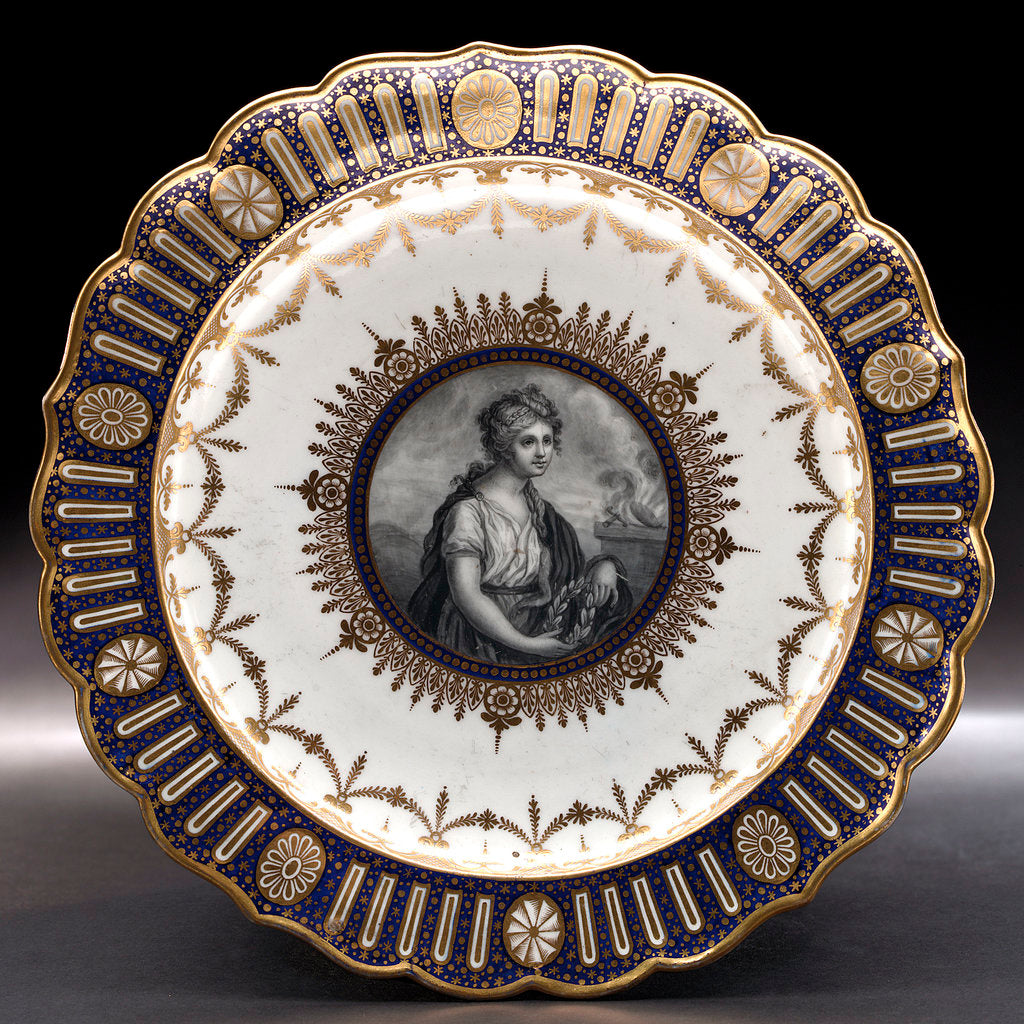 Detail of Porcelain plate by Thomas Flight
