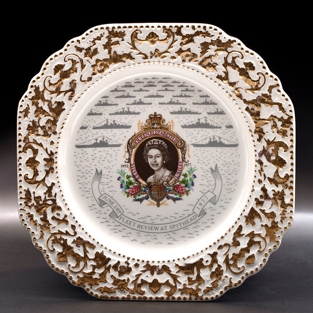 Detail of Earthernware plate by Elijah Cotton Ltd.