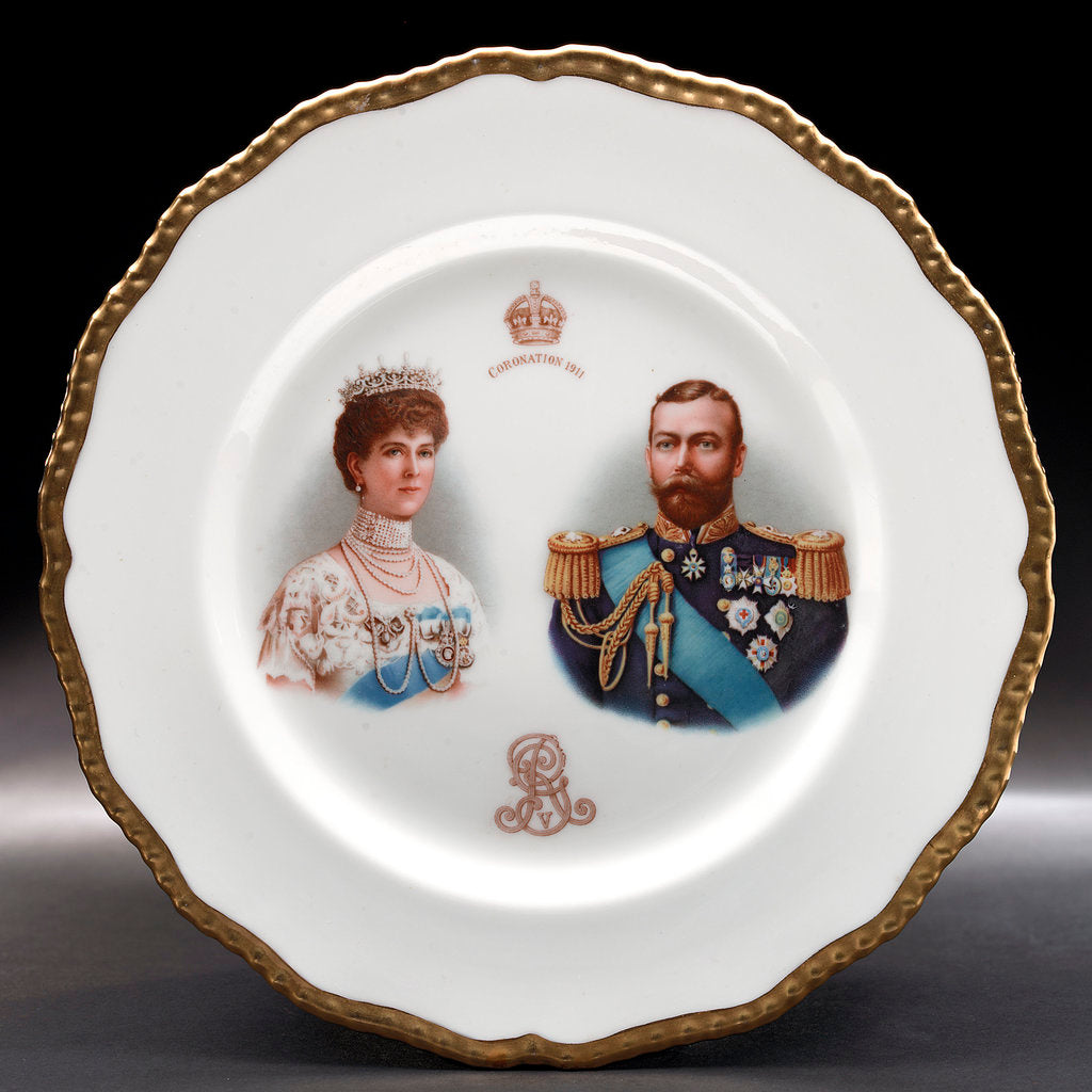 Detail of Porcelain plate by Doulton & Co. Ltd.