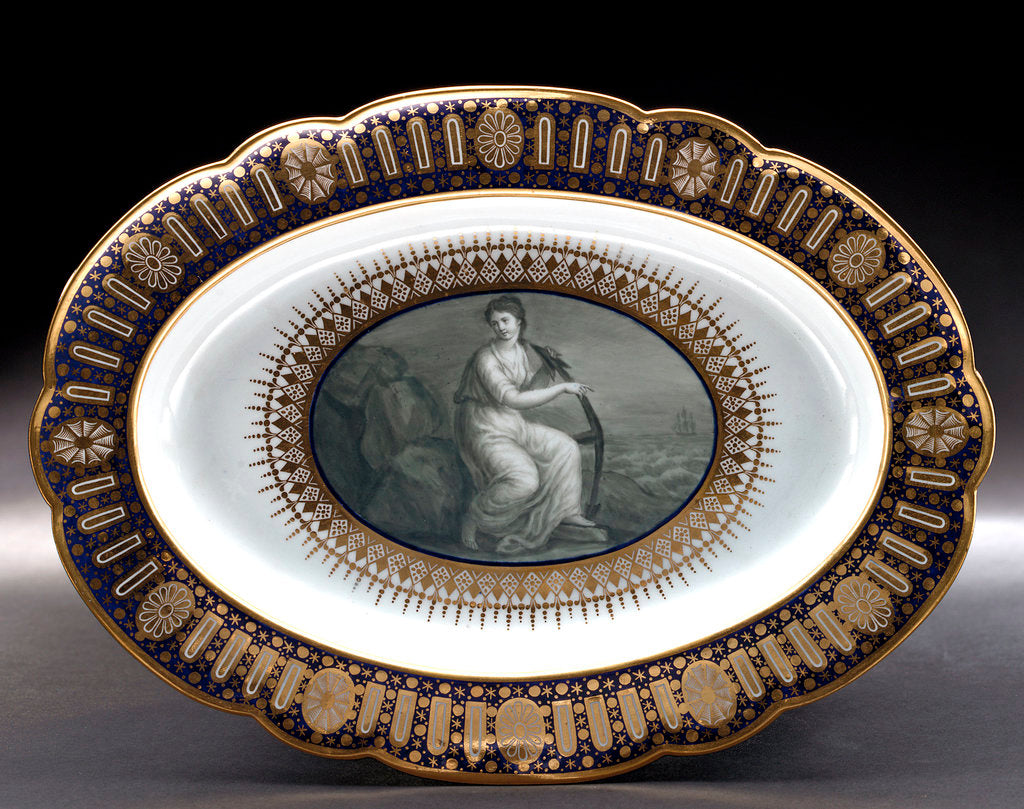 Detail of Dish, part of a service belonging to HRH the Duke of Clarence, later William IV (1765-1837) by Thomas Flight
