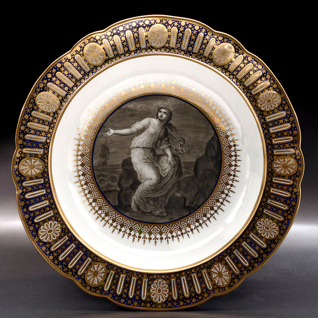 Detail of Soup plate, part of a service belonging to HRH the Duke of Clarence, later William IV (1765-1837) by Thomas Flight