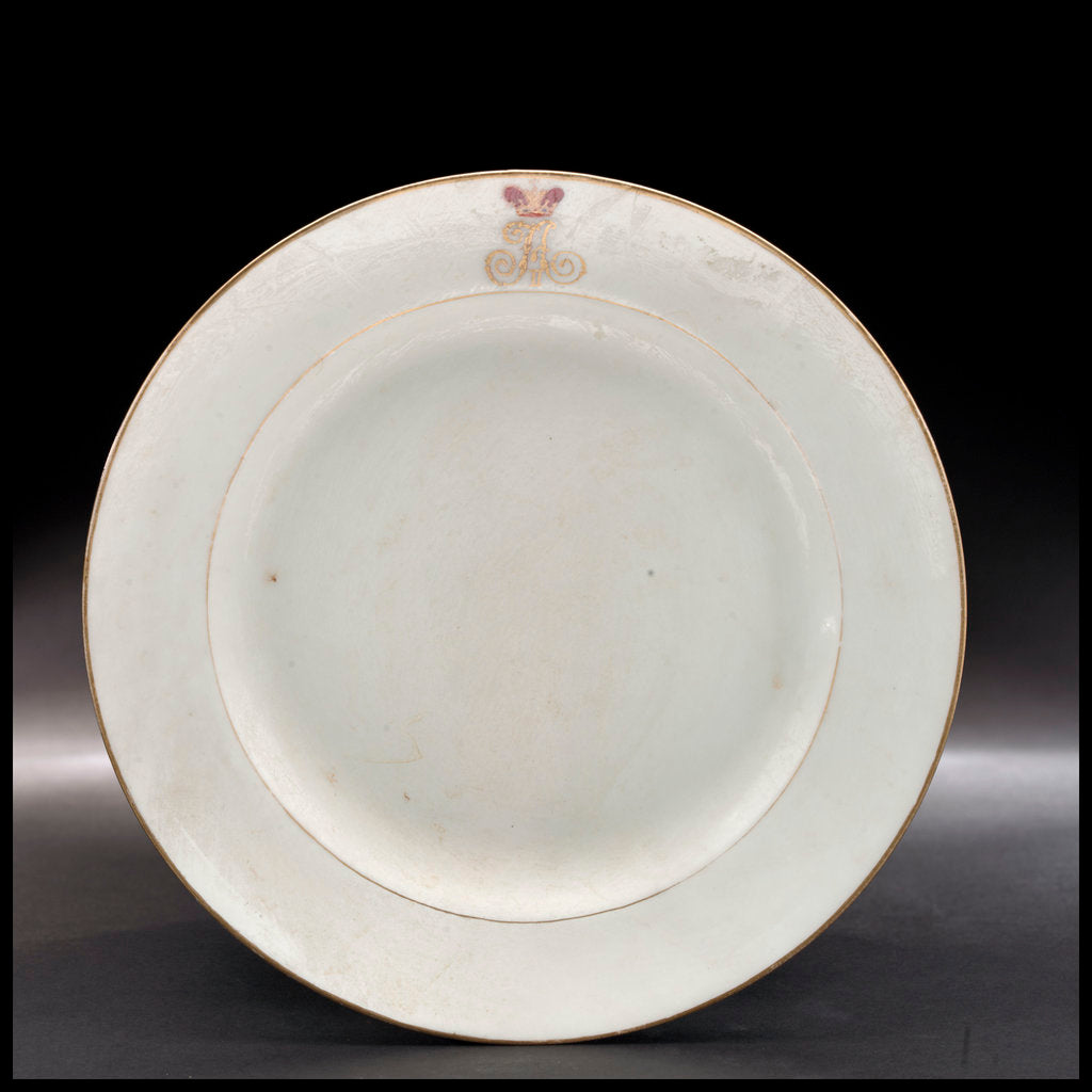 Detail of Plate from the Russian Imperial yacht 'Standart' (1896) by Russian Imperial Porcelain Factory