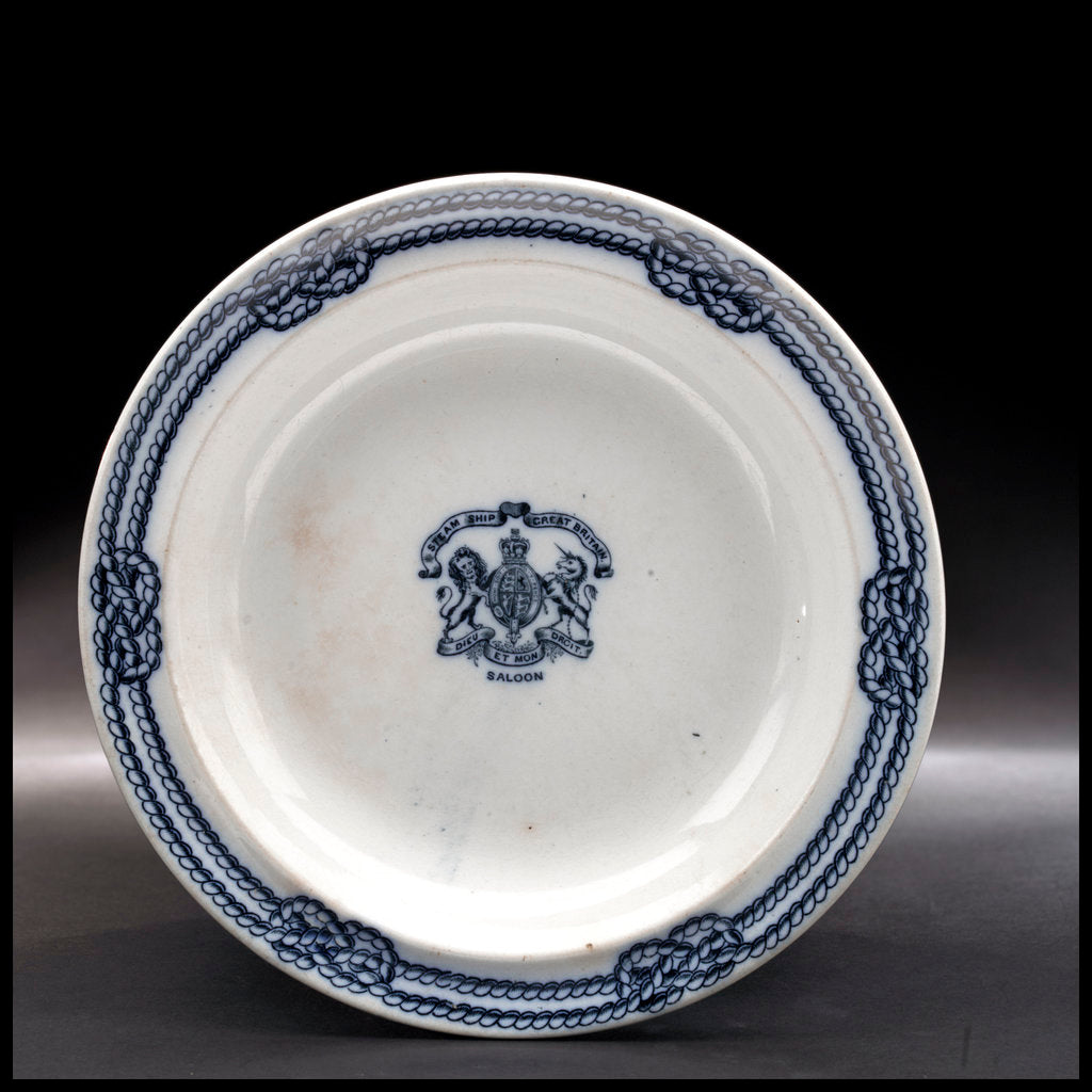 Detail of China soup plate by unknown