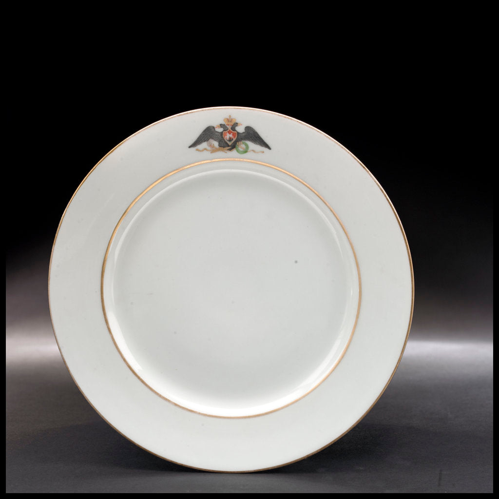 Detail of Plate from the Russian Imperial yacht 'Standart' (1896) by Russian Imperial Porcelain Factory