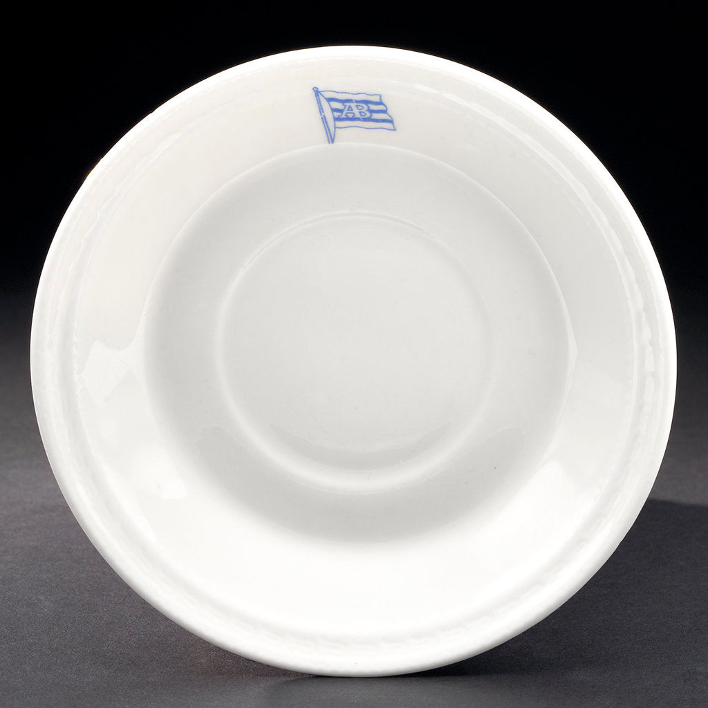 Detail of Earthenware saucer by Gustavsberg