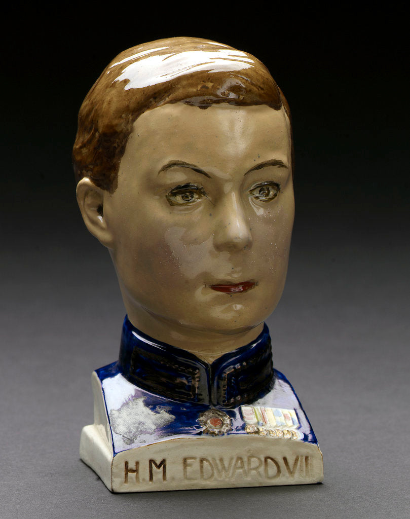 Detail of Earthenware bust by Tooth & Co. Ltd.