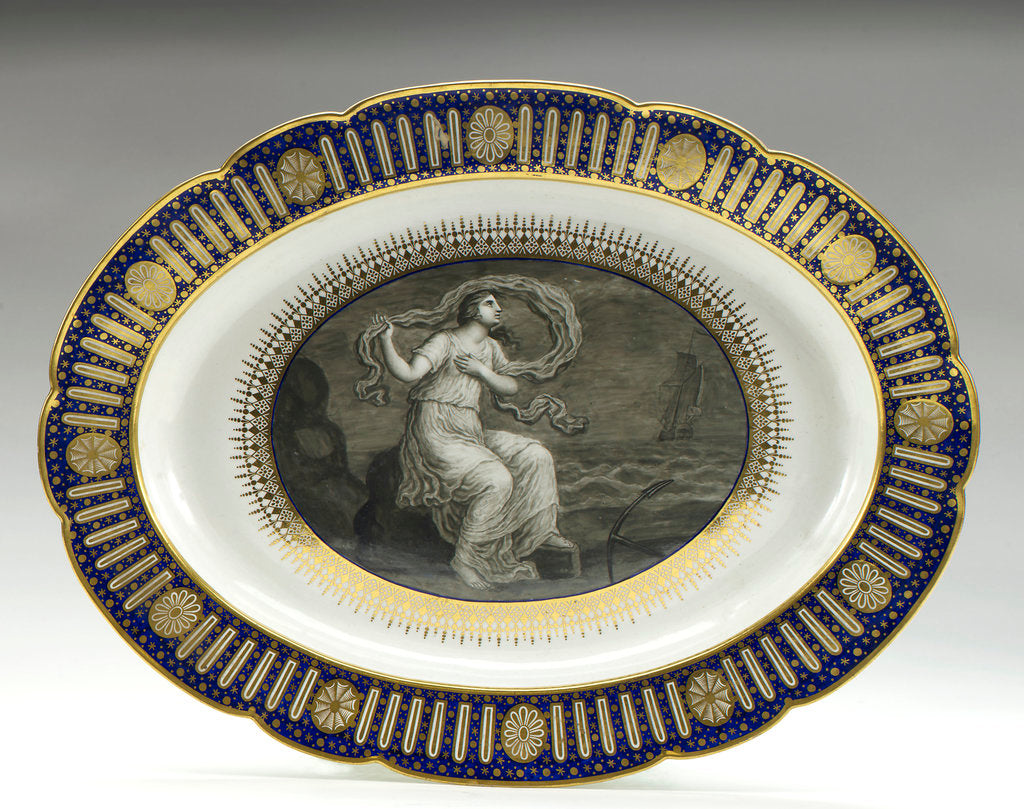 Detail of Dish, part of a service belonging to HRH the Duke of Clarence, later William IV (1765-1837) by Thomas Flight