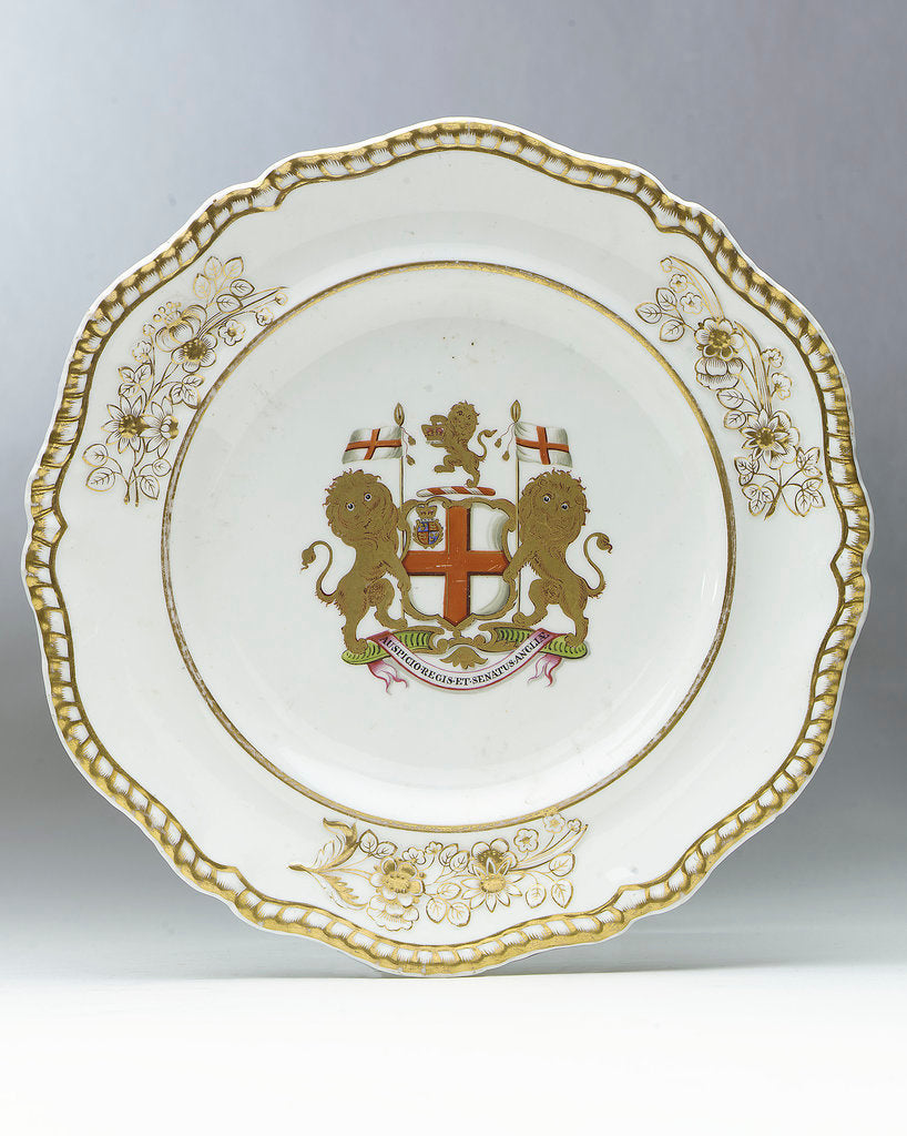 Detail of Porcelain plate by Josiah Spode