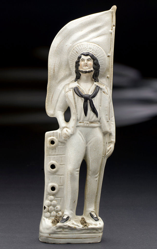 Detail of Earthenware figure of a sailor by unknown