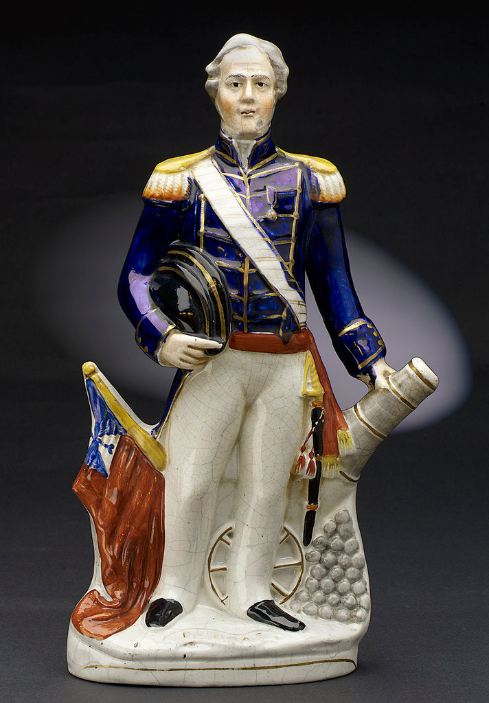 Detail of Earthenware figure by unknown