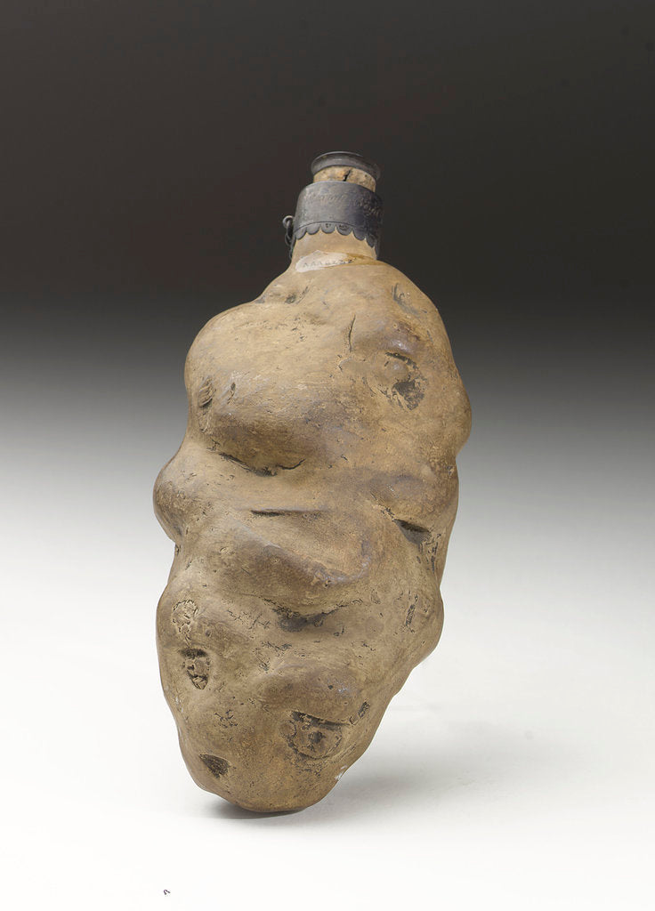 Detail of Earthenware spirit flask by unknown