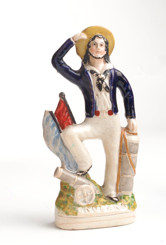 Detail of Earthenware figure of a sailor by unknown