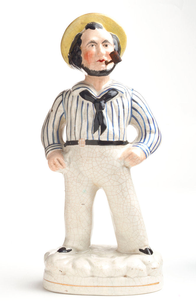 Detail of Earthenware figure of a sailor by unknown
