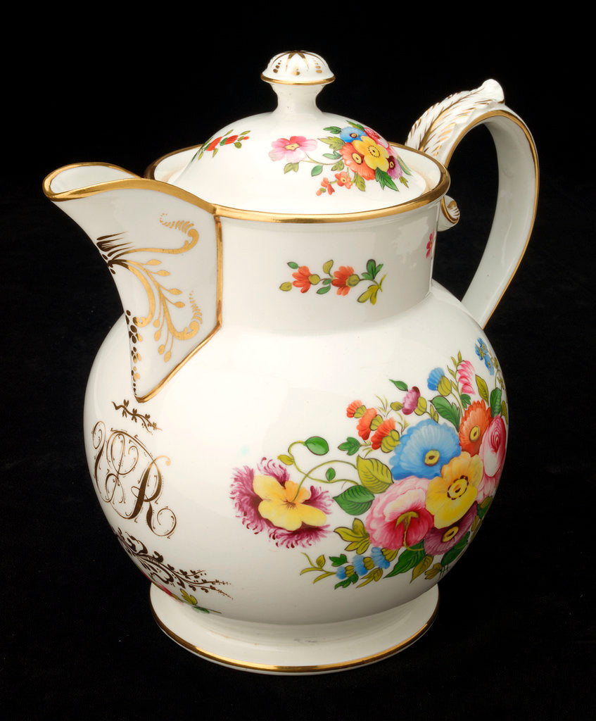 Detail of Coffee pot with lid by John Rose & Co.