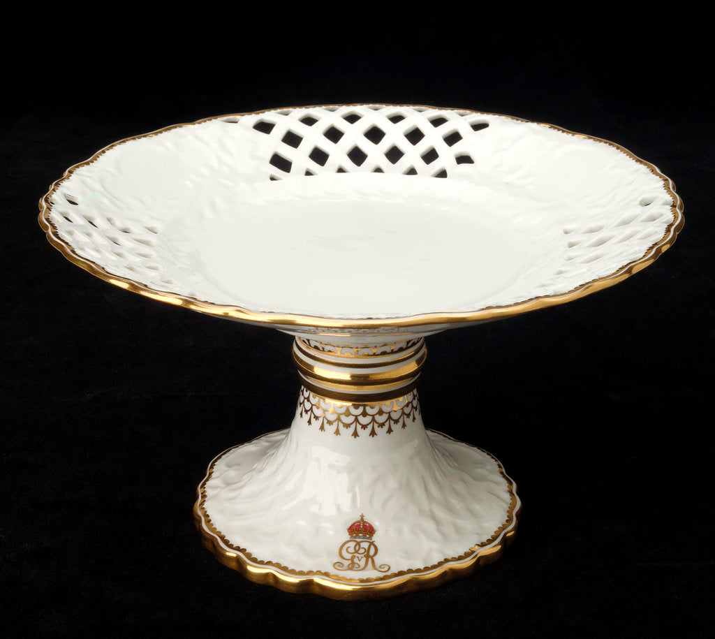 Detail of Dessert stand used on RY 'Alberta' (1863) by Royal Crown Derby Porcelain Co