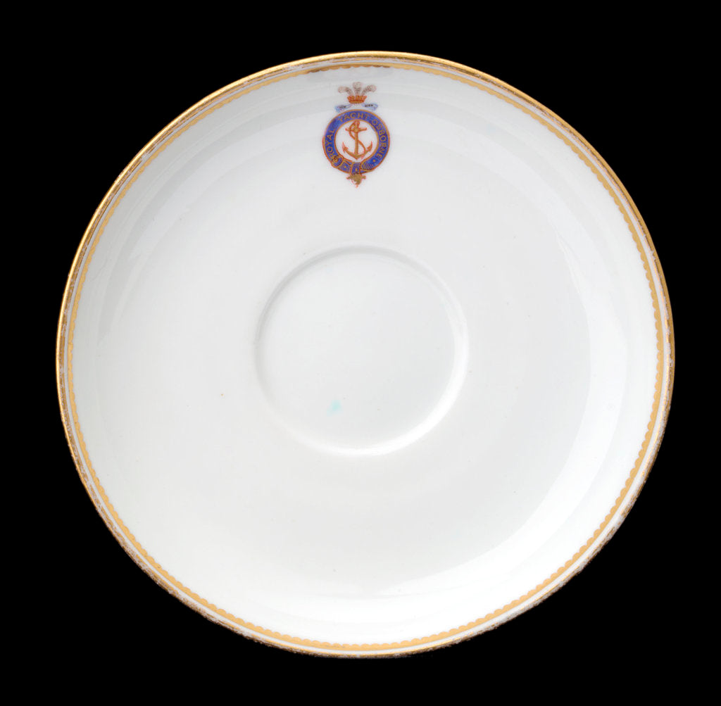 Detail of Saucer used on RY 'Osborne' (1870) by Derby Crown Porcelain Co. Ltd.