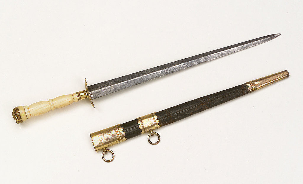 Detail of Straight bladed dirk by unknown