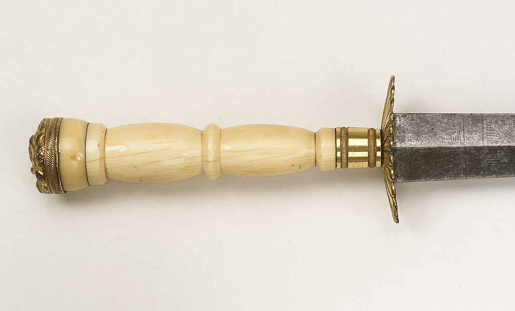 Detail of Straight bladed dirk by unknown