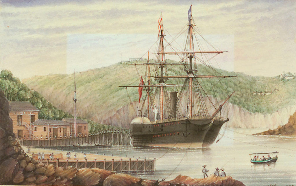 Detail of Coaling the the RMSP 'Trent', St. Thomas's by J. F. Boxe
