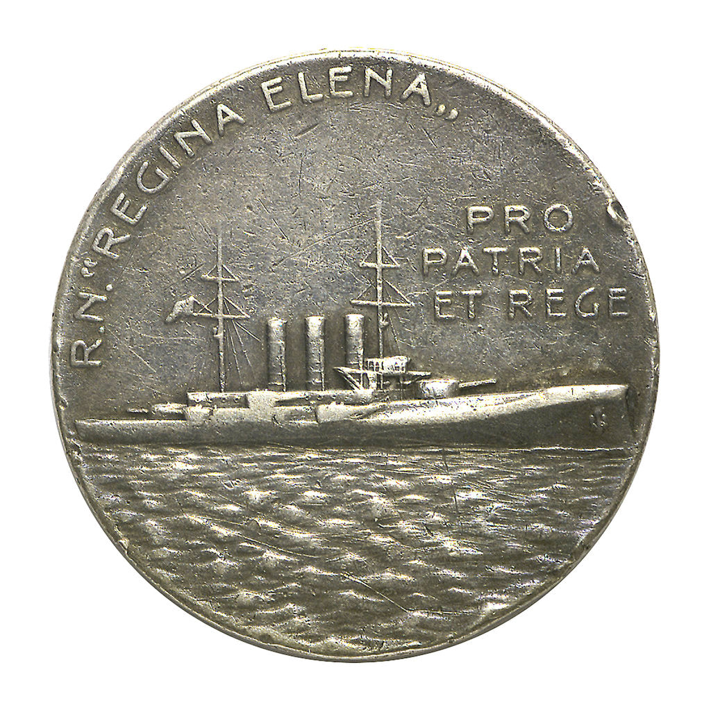 Detail of Medal commemorating 'Regina Elena'; reverse by S.J.