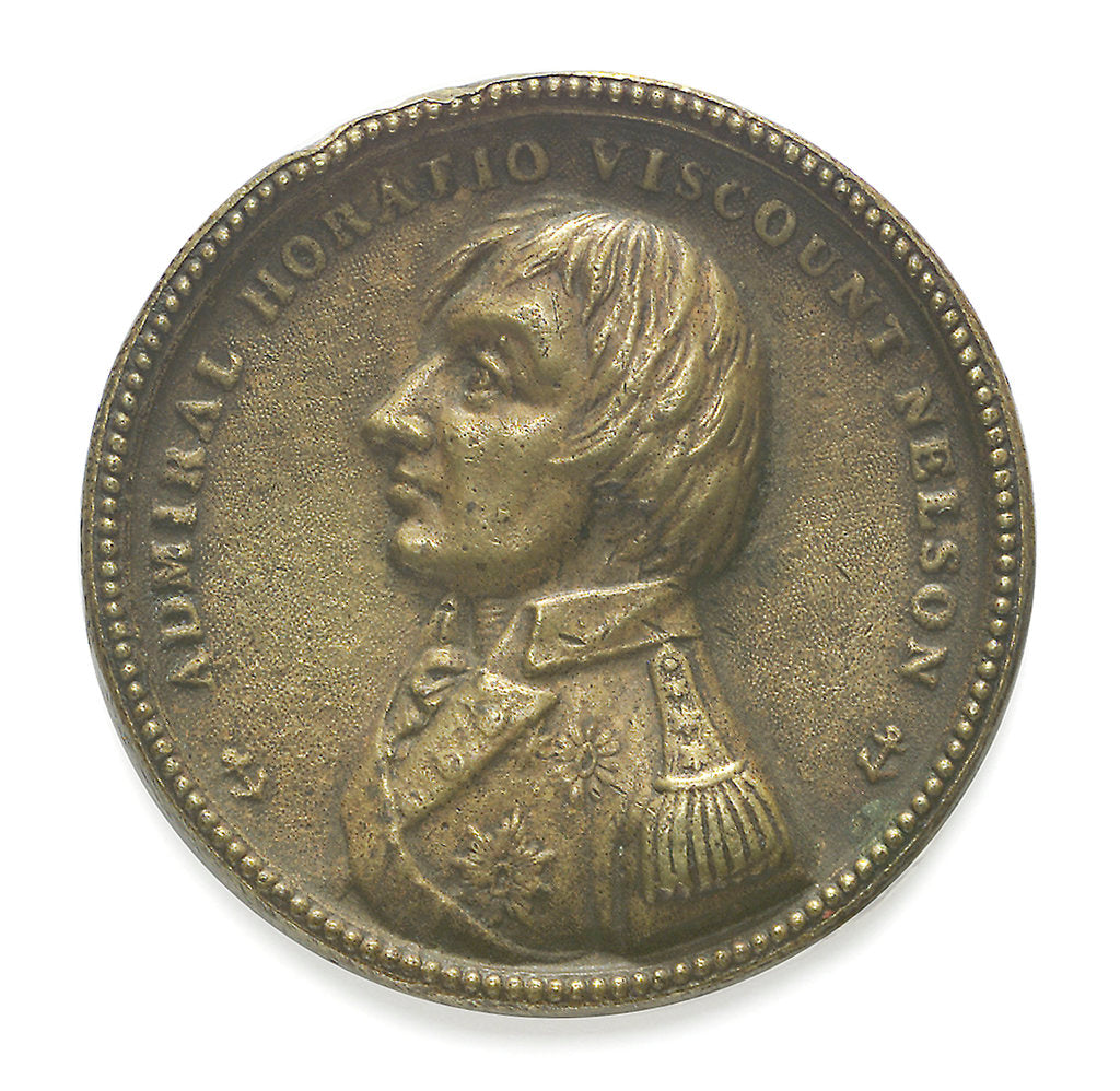 Detail of Medal commemorating Vice-Admiral Horatio Nelson (1758-1805); reverse by F. A.