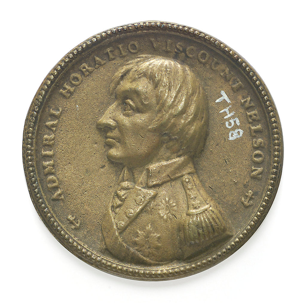 Detail of Medal commemorating Vice-Admiral Horatio Nelson (1758-1805); reverse by F. A.