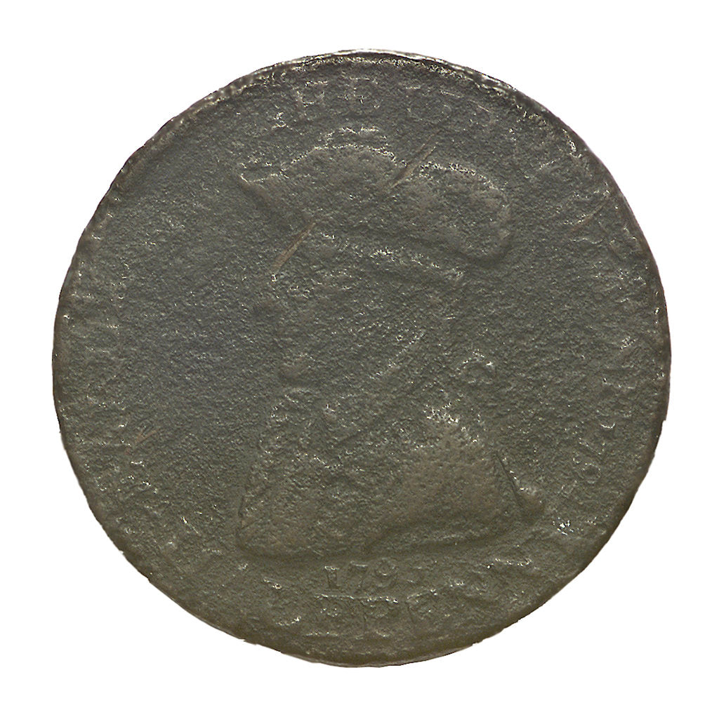 Detail of Token depicting Admiral of the Fleet Richard Howe (1726-1799) and the Glorious First of June, 1794; obverse by P. Wyon