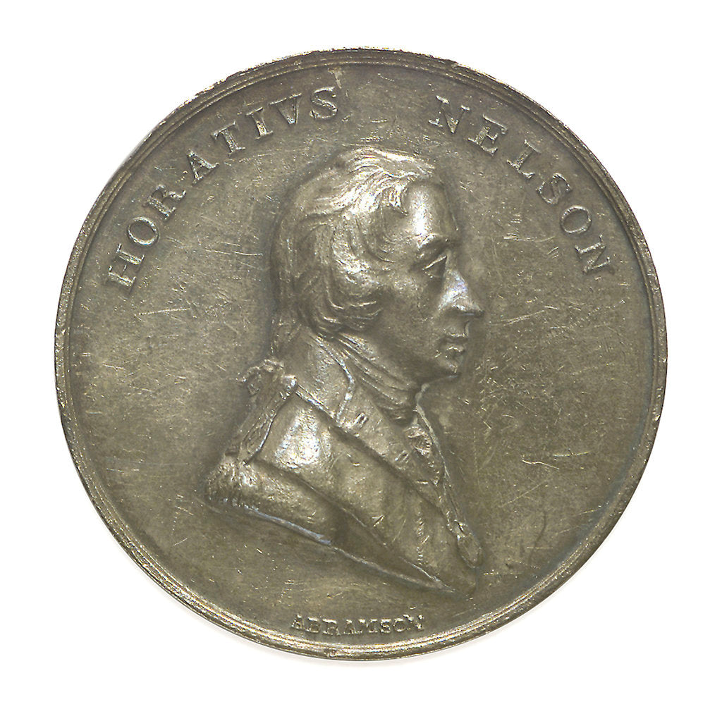 Detail of Medal commemorating Vice-Admiral Horatio Nelson (1758-1805); obverse by Abramson