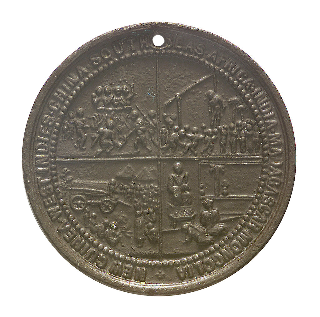 Detail of Medal commemorating the centenary of the London Missionary Society, 1895; reverse by unknown