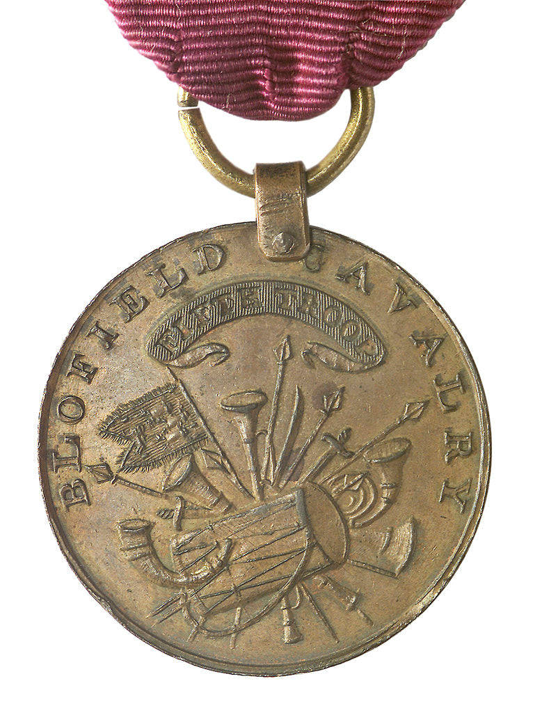 Detail of Commemorative medal of the Loyal Norfolk Yeomanry & Blofield Cavalry 1796; reverse by unknown