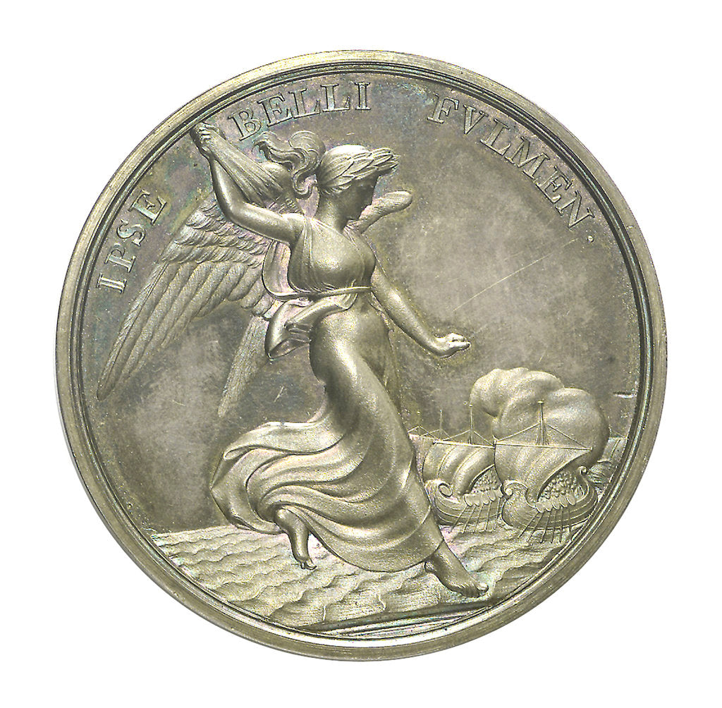 Detail of Medal commemorating Vice-Admiral Horatio Nelson (1758-1805); reverse by Thomas Webb