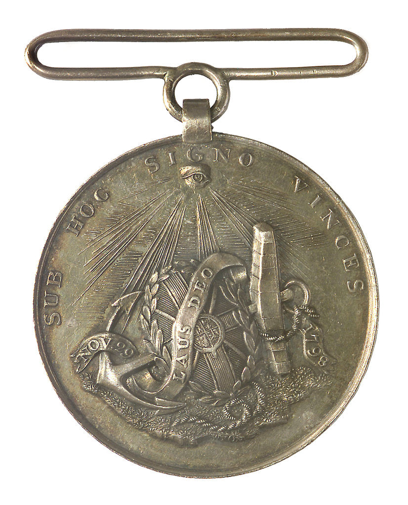 Detail of Medal commemorating the Battle of the Nile, 1798; reverse by T. Wyon