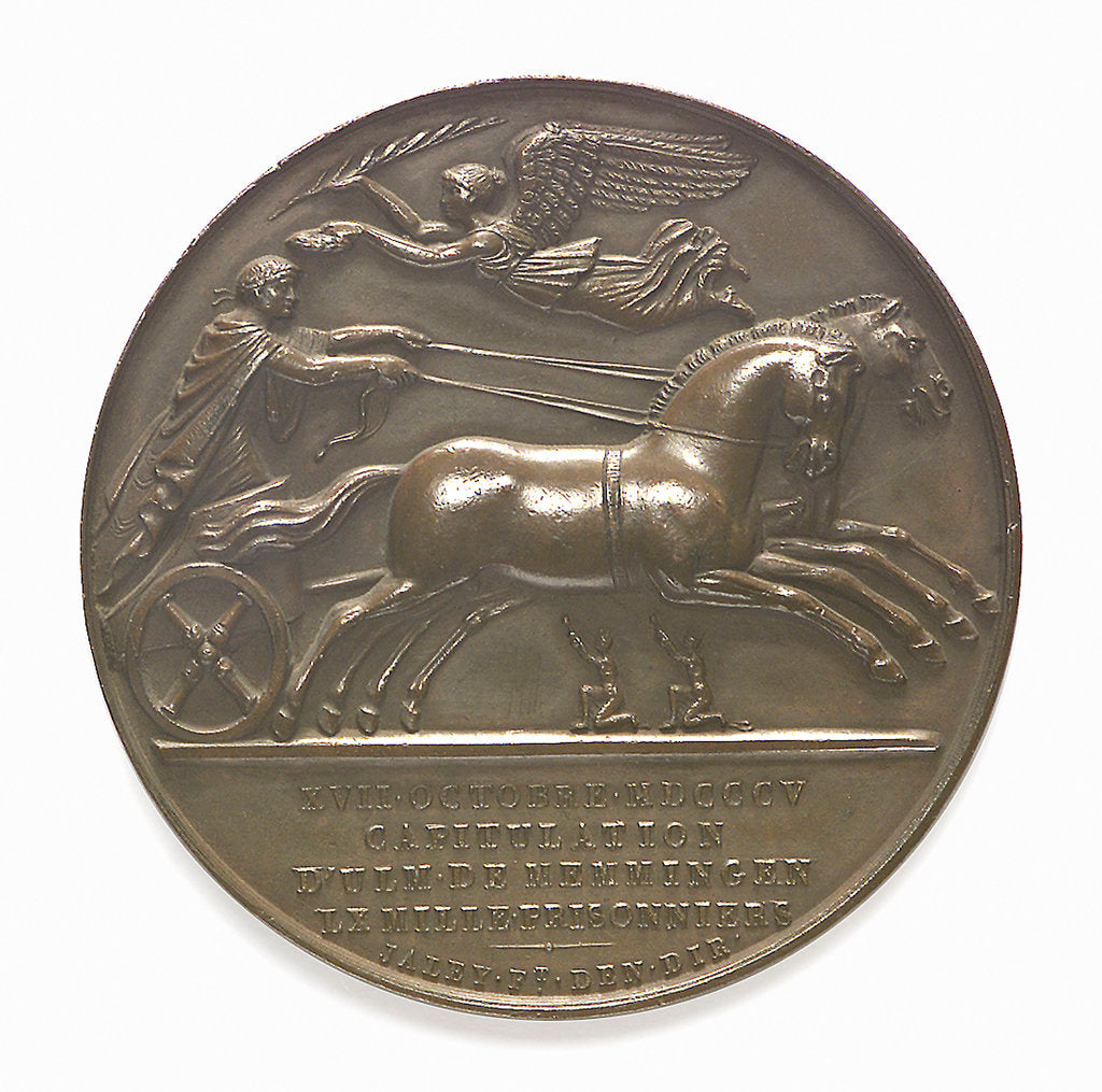 Detail of Commemorative medal depicting Napoleon I; reverse by Andrieu