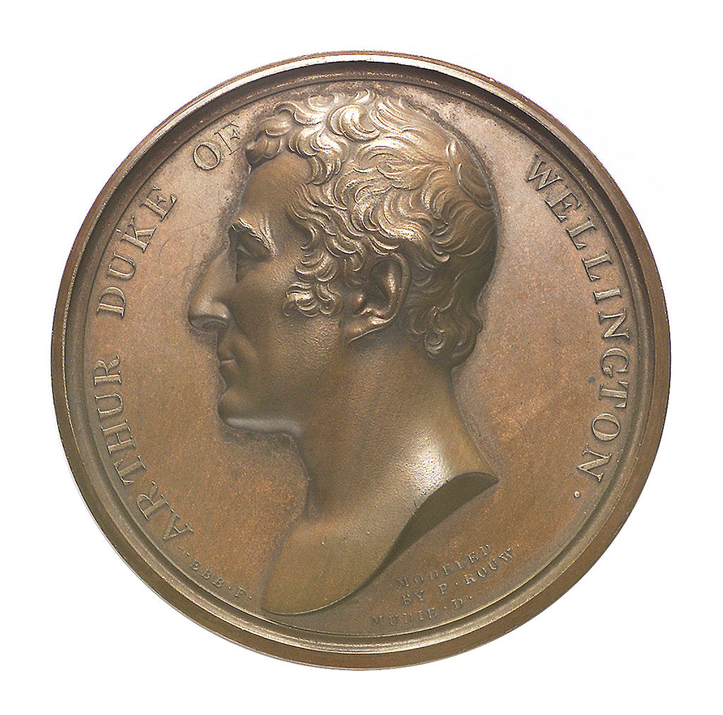 Detail of Commemorative medal depicting Duke of Wellington (1769-1852), Chancellor of Oxford University 1834; obverse by T. Webb