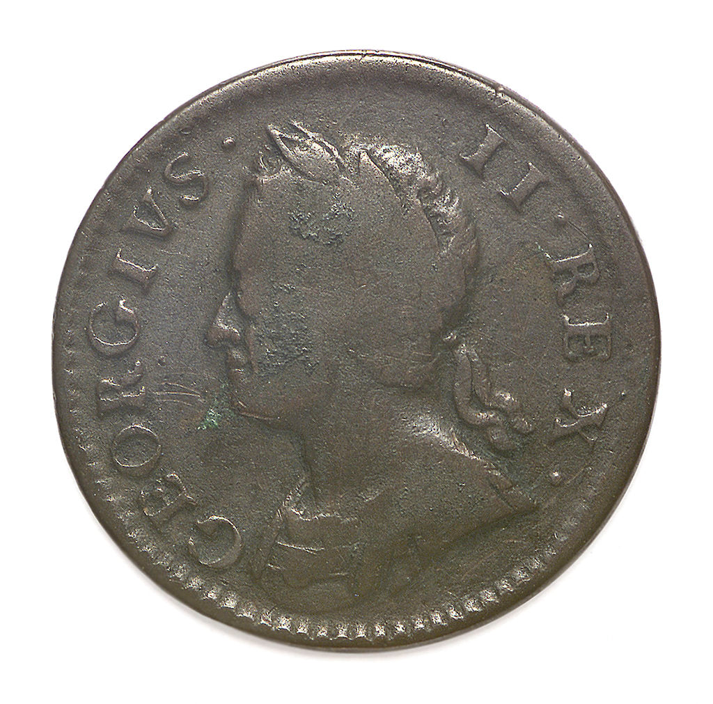 Detail of Halfpenny; reverse by unknown