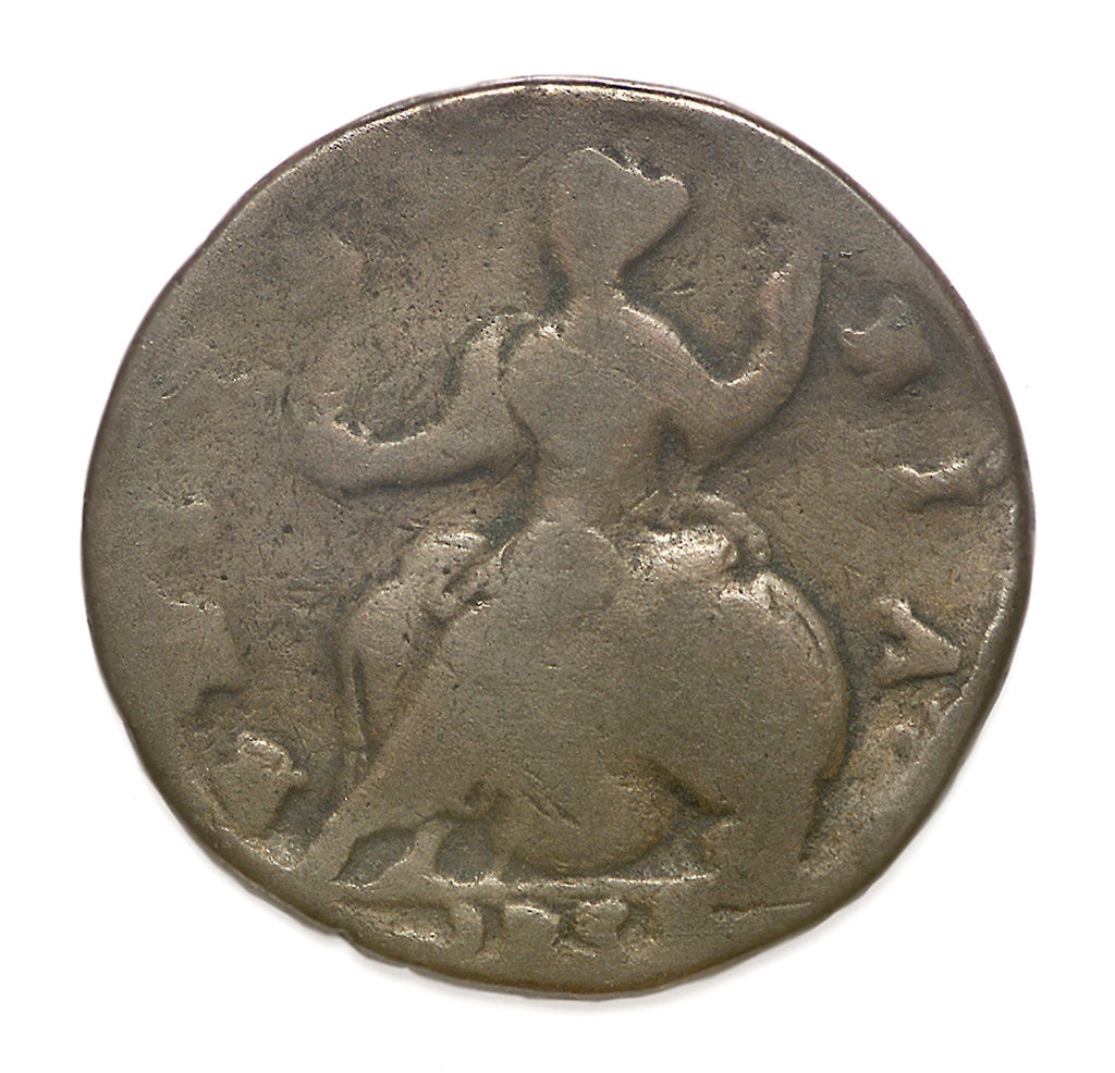 Detail of Halfpenny; reverse by unknown