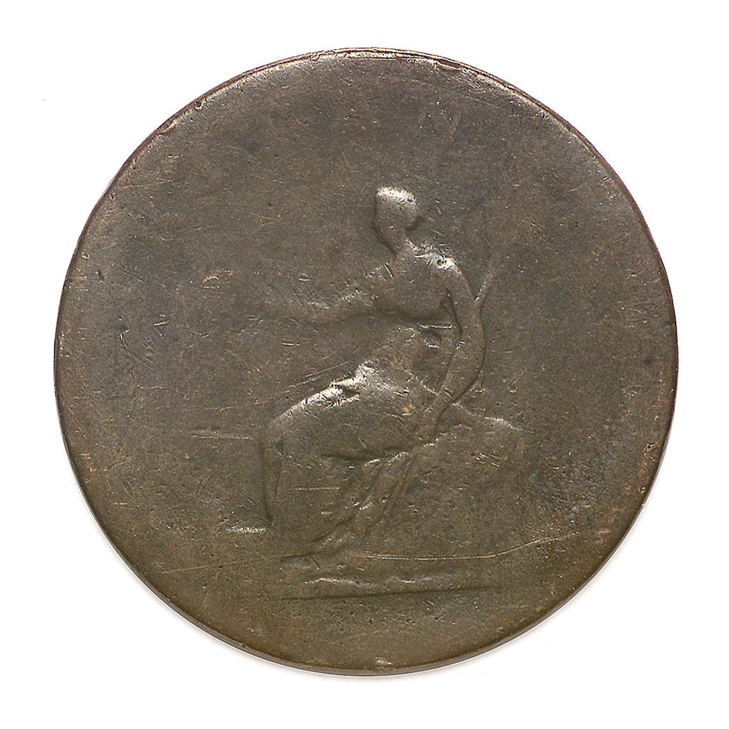 Detail of Halfpenny; reverse by unknown