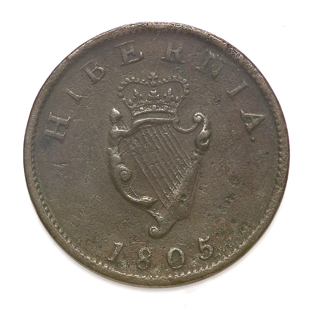 Detail of Halfpenny; reverse by unknown
