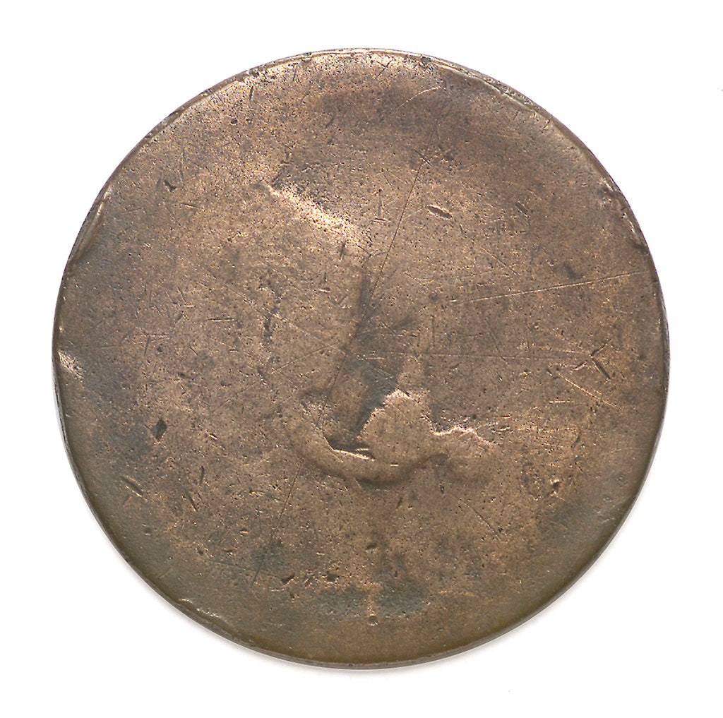 Detail of Halfpenny; reverse by unknown
