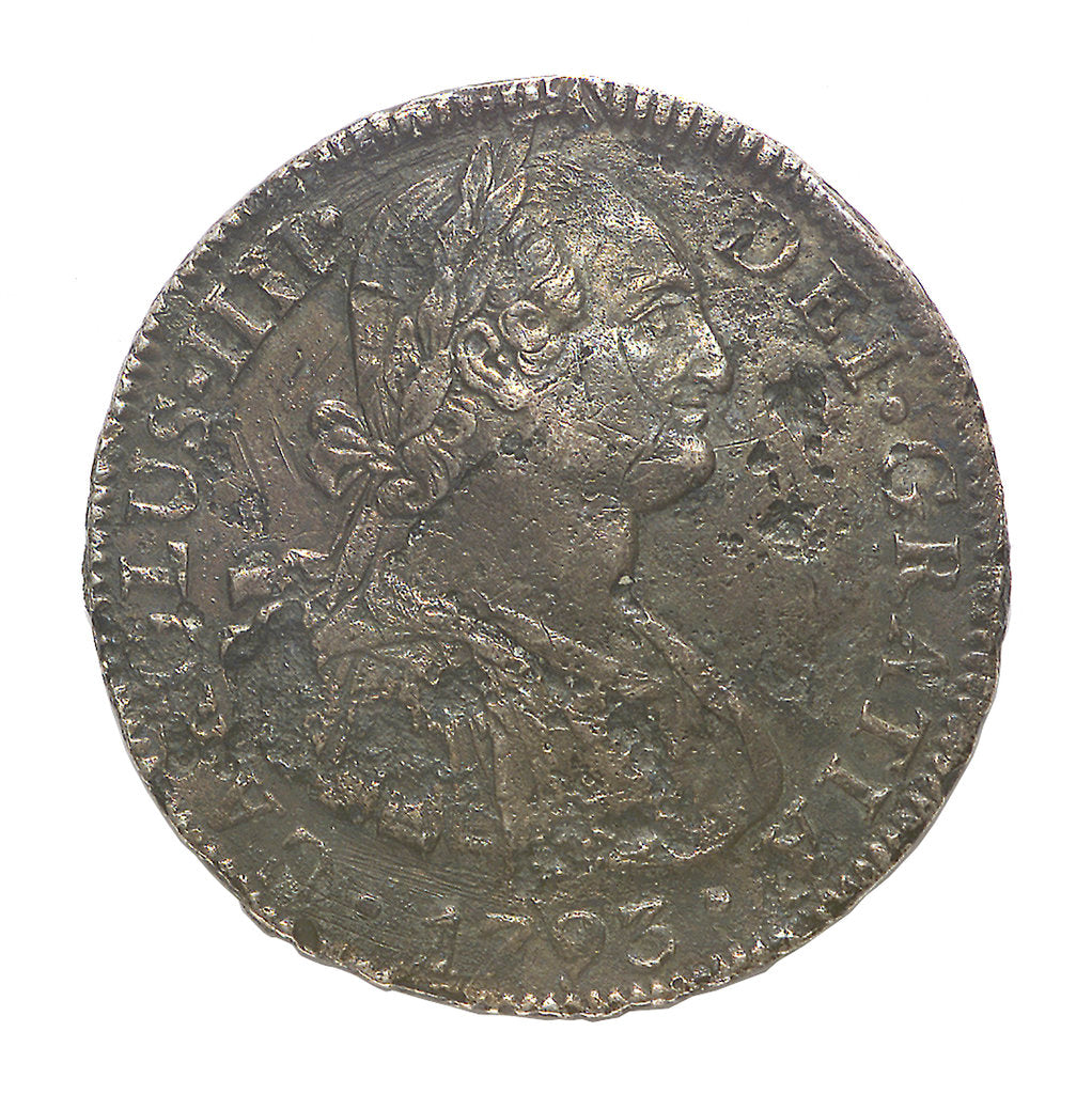 Detail of Eight reales; obverse by unknown