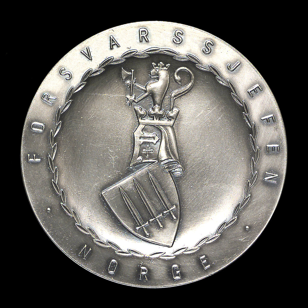 Detail of Commemorative medal; obverse by Knut Larsen