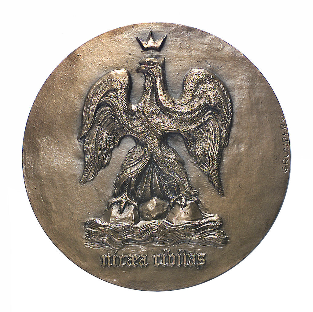 Detail of City of Nice Medal of Honour; obverse by Jules Romains