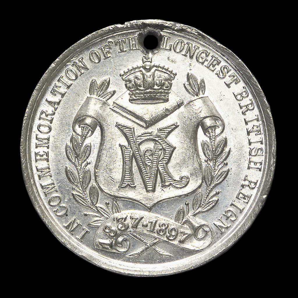 Detail of Medal commemorating Queen Victoria's Diamond Jubilee 1897; reverse by unknown